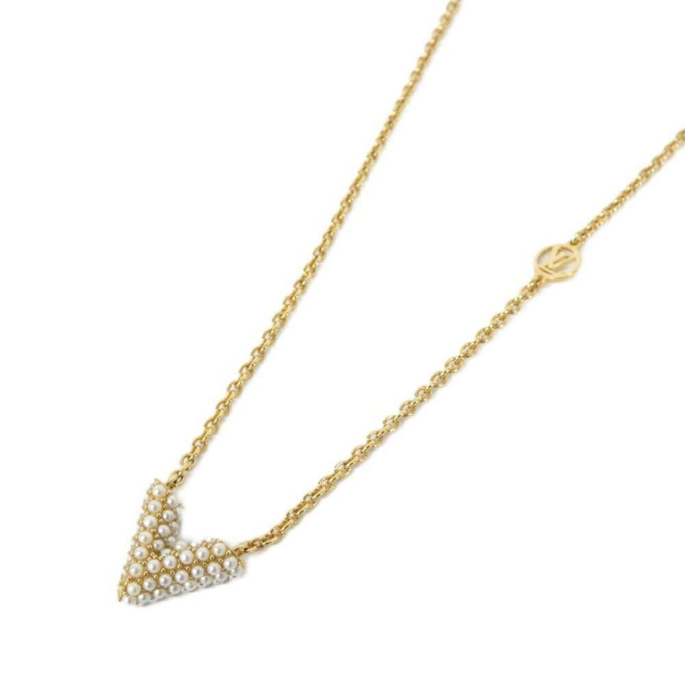 LOUIS VUITTON White Pearl Necklace